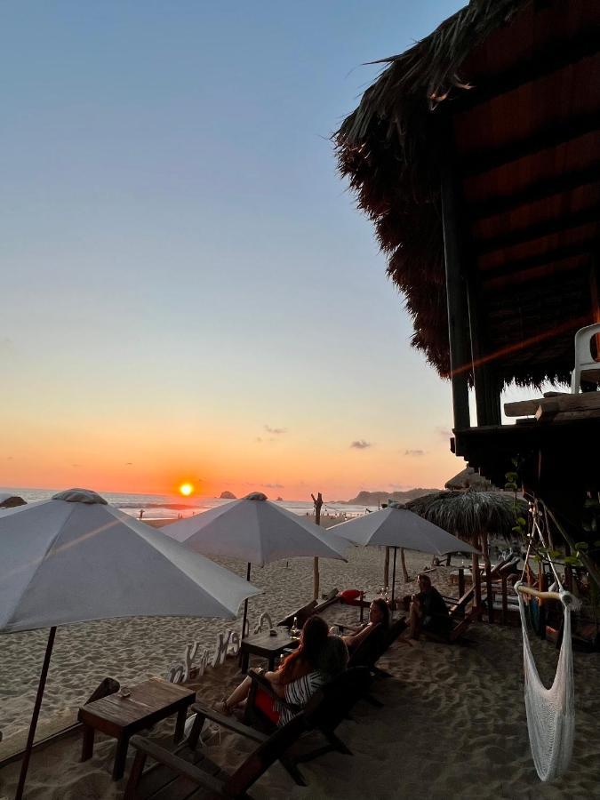 Cafe Maya - Zipolite Kültér fotó